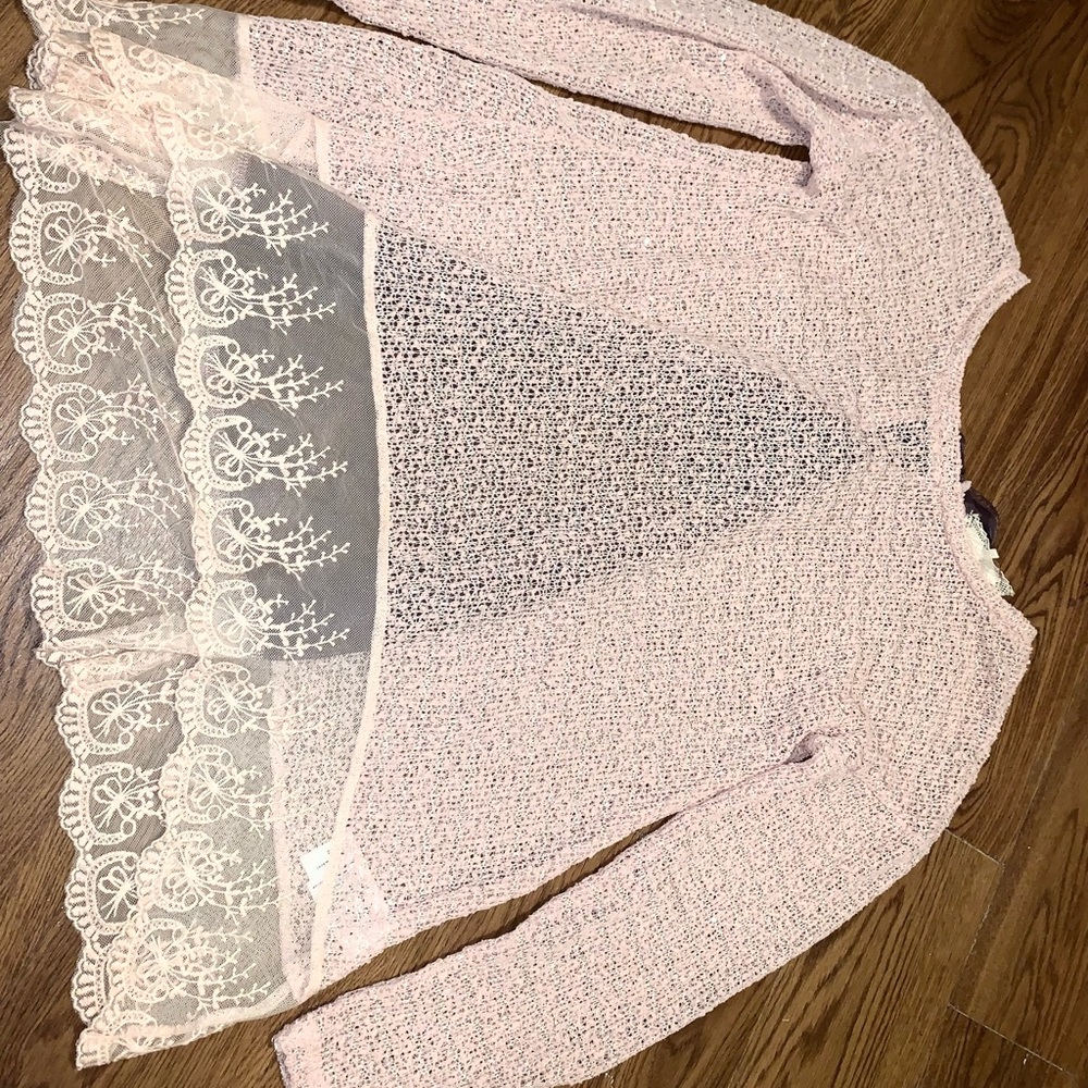 Fancy Thin pink sweater